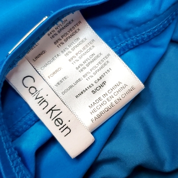 Calvin Klein Blue Halter Swim Top | Size S - Picture 4 of 4